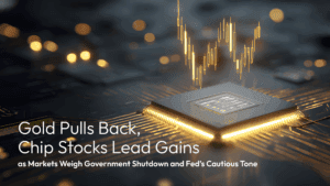 Read more about the article Amillex Daily Market Commentary: Gold Pulls Back, Chip Stocks Lead Gains as Markets Weigh Government Shutdown and Fed’s Cautious Tone