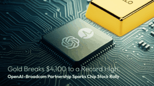 Read more about the article Amillex Daily Market Commentary: Gold Breaks $4,100 to a Record High, OpenAI–Broadcom Partnership Sparks Chip Stock Rally