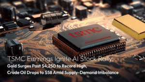 この記事の続きを読む Amillex Daily Market Review: TSMC Earnings Ignite AI Stock Rally, Gold Surges Past $4,250 to Record High, Crude Oil Drops to $58 Amid Supply-Demand Imbalance