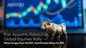 Read more about the article Amillex Daily Market Review: Risk Appetite Rebounds, Global Equities Rally — Nikkei Surges Past 49,000, Gold Breaks Above $4,350